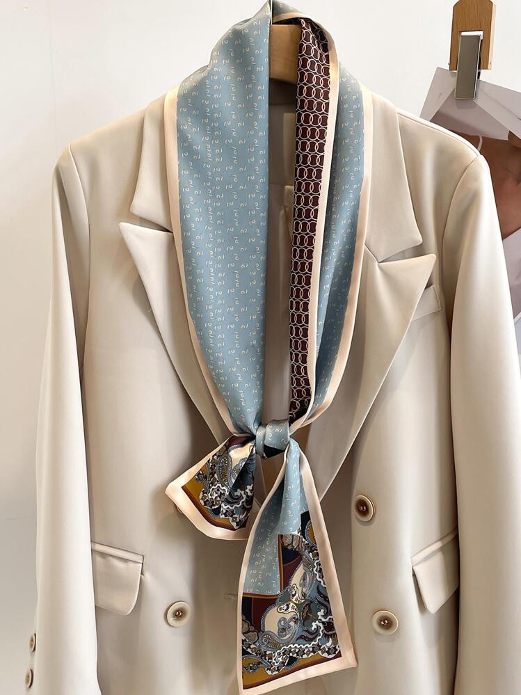 1pc Women Circle Pattern Fashion Skinny Scarf For Daily Life Bandana,Hair Band,Head Band Ideal For Dressing Up Your Look,School | SHEIN