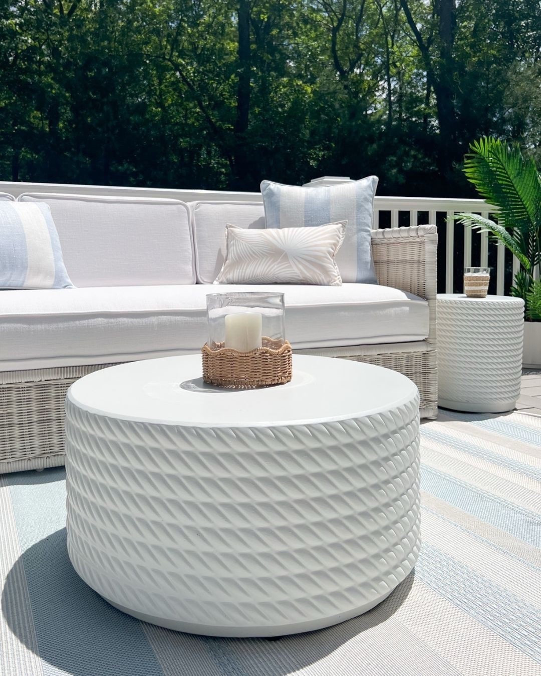 My outdoor rug and coffee table are currently on sale & very well priced!
- 
coastal home decor, coastal style, outdoor furniture, patio furniture, outdoor furniture with performance fabric, wicker couch, outdoor sofa, rattan couch, outdoor living, outdoor lounge furniture, beach house furniture, beach house outdoor furniture, lake house furniture, outdoor furniture covers, stain resistant outdoor furniture, pacifica outdoor furniture, outdoor decor, patio decor, amazon palm trees, indoor/outdoor rugs, wayfair rugs, outdoor rugs, patio rugs, striped rugs, outdoor lounger, outdoor chaise, outdoor coffee table, white coffee table, round coffee tables, coffee table decor, outdoor pillows, amazon pillow covers, coastal pillow covers, blue pillow covers, outdoor pillows, Pacifica couch, Serena & Lily outdoor furniture, waterproof outdoor pillows, amazon pillows, amazon outdoor pillow covers, home sales, outdoor furniture sales, wayfair sale


#LTKHome #LTKSaleAlert #LTKSeasonal