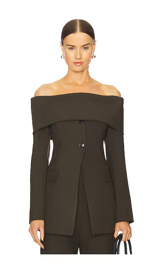 Marilla Off Shoulder Top in Olive | Revolve Clothing (Global)