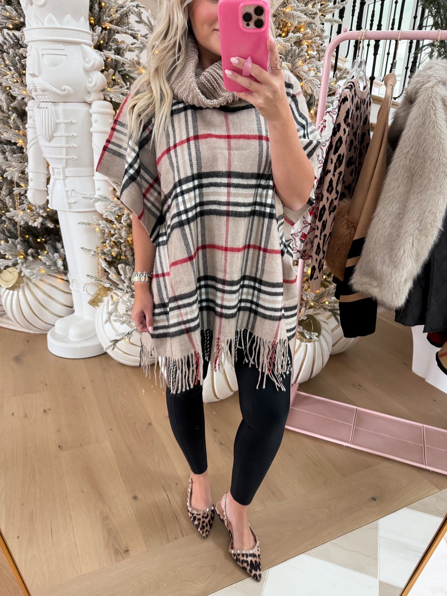 Holiday style / poncho - on sale and so easy to wear! 

#LTKSaleAlert #LTKPetite #LTKHoliday