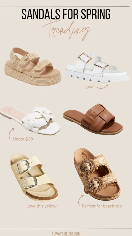 It’s officially sandal szn! Rounding up a few super cute pairs that you can wear now and into summer. Love the light yellow pair. Flower pair could be easily dressed up. 

Spring Sandals
Target
Nordstrom Shoes

#LTKSeasonal #LTKstyletip #LTKshoecrush