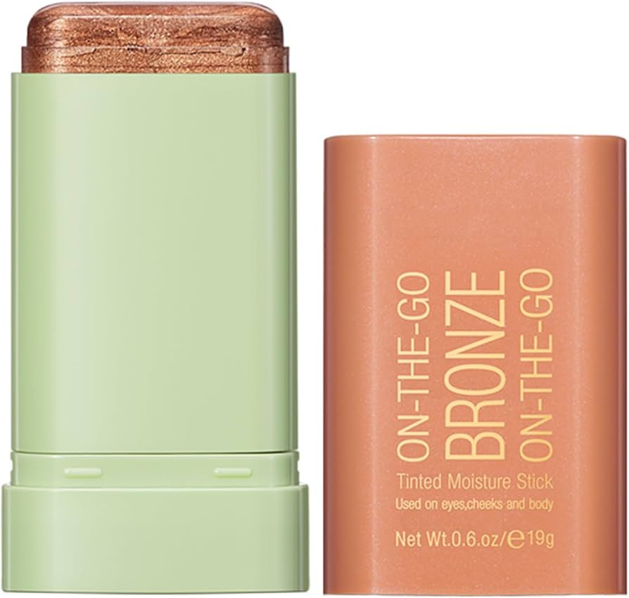 Cream Contour Stick, Face Makeup Contouring Stick Body Shimmer Highlighters Bronzer Stick Blendab... | Amazon (US)