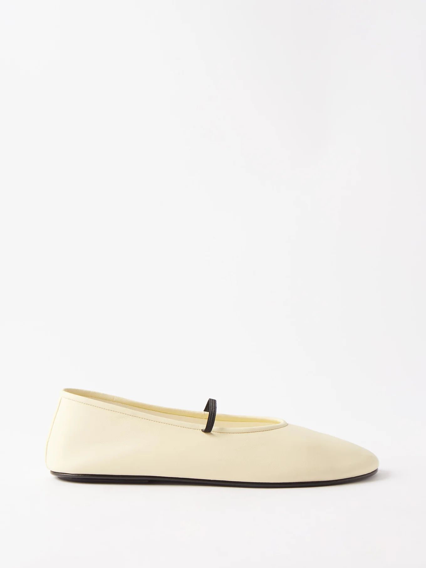 Elastic leather ballet flats | The Row | Matches (US)