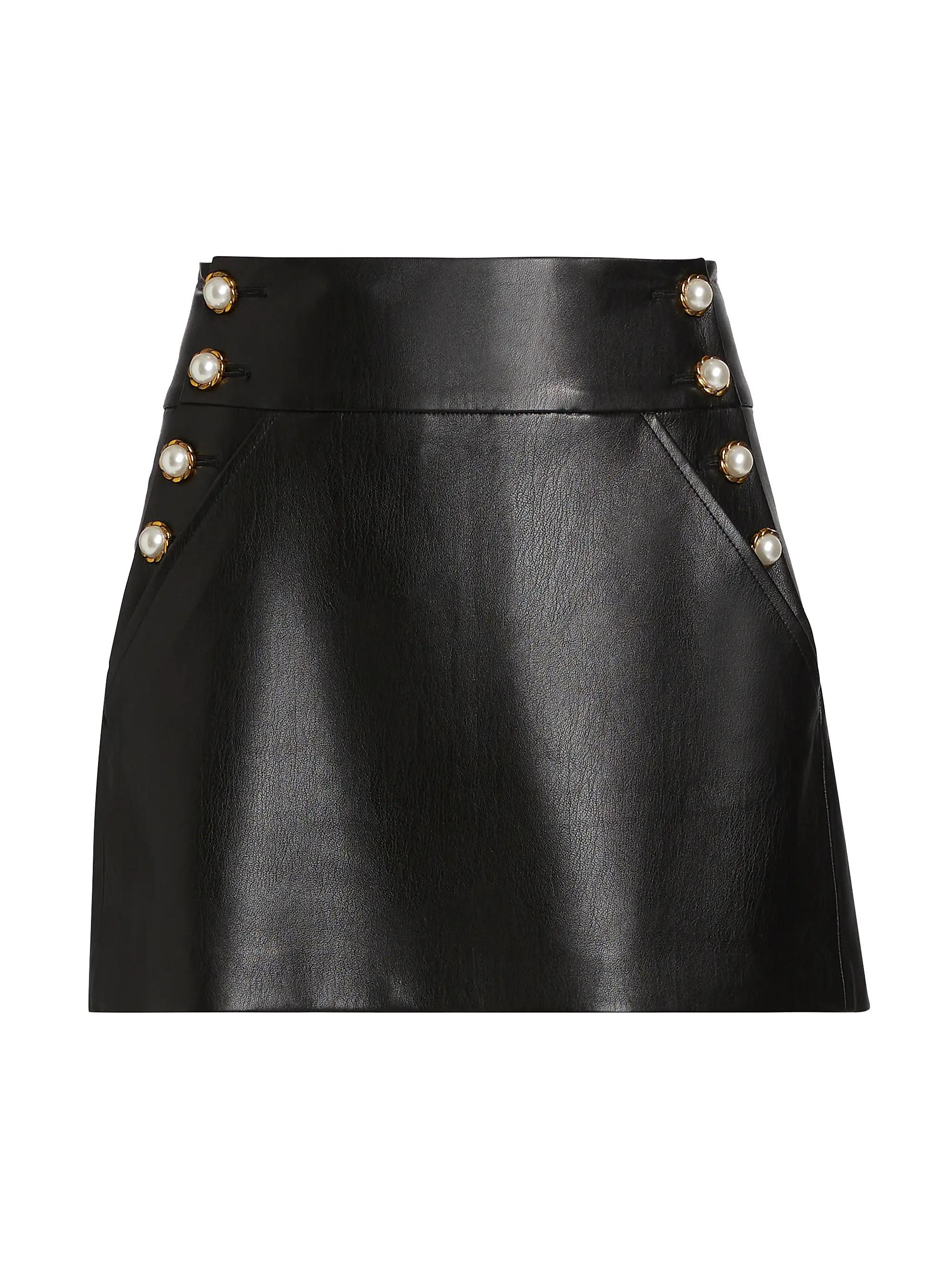 Donald Faux-Leather Miniskirt | Saks Fifth Avenue