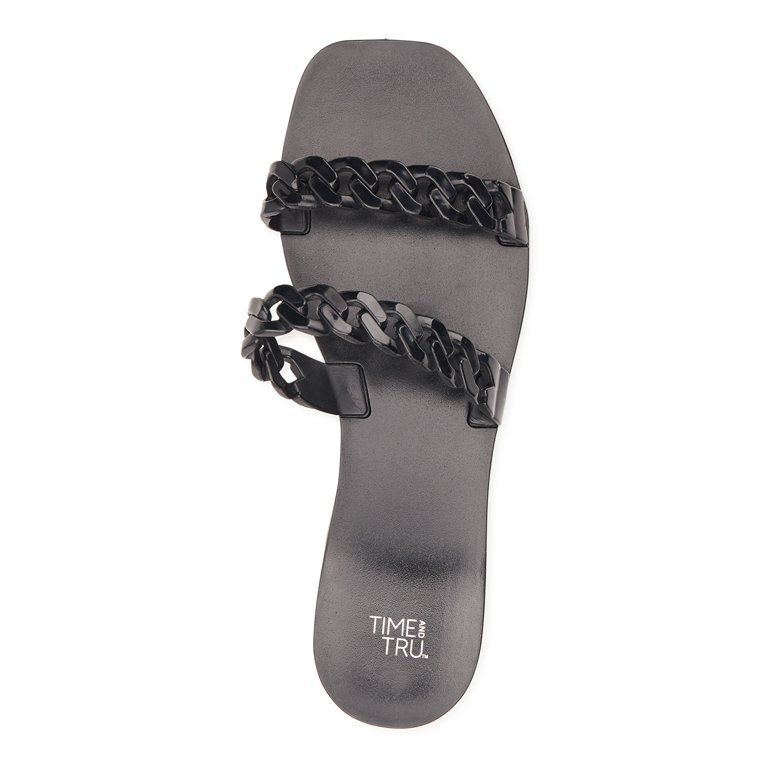 Time and Tru Women's Jelly Chain Slide Sandals | Walmart (US)