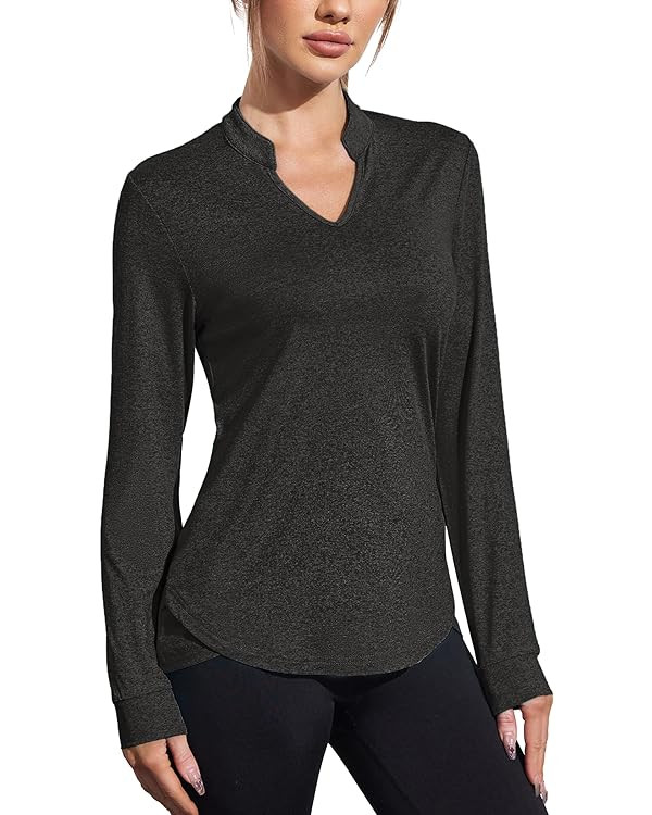 COOrun Workout Shirts for Women Long Sleeve Yoga Tops Casual Hiking Tee Shirt Athletic Breathable... | Amazon (US)