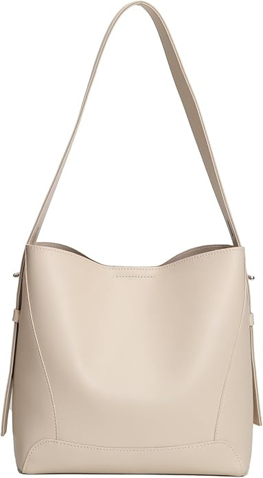 Barsine Leather Bucket Tote Purse for Women Tote Bag and Handbags Shoulder Bag with Pockets and M... | Amazon (US)