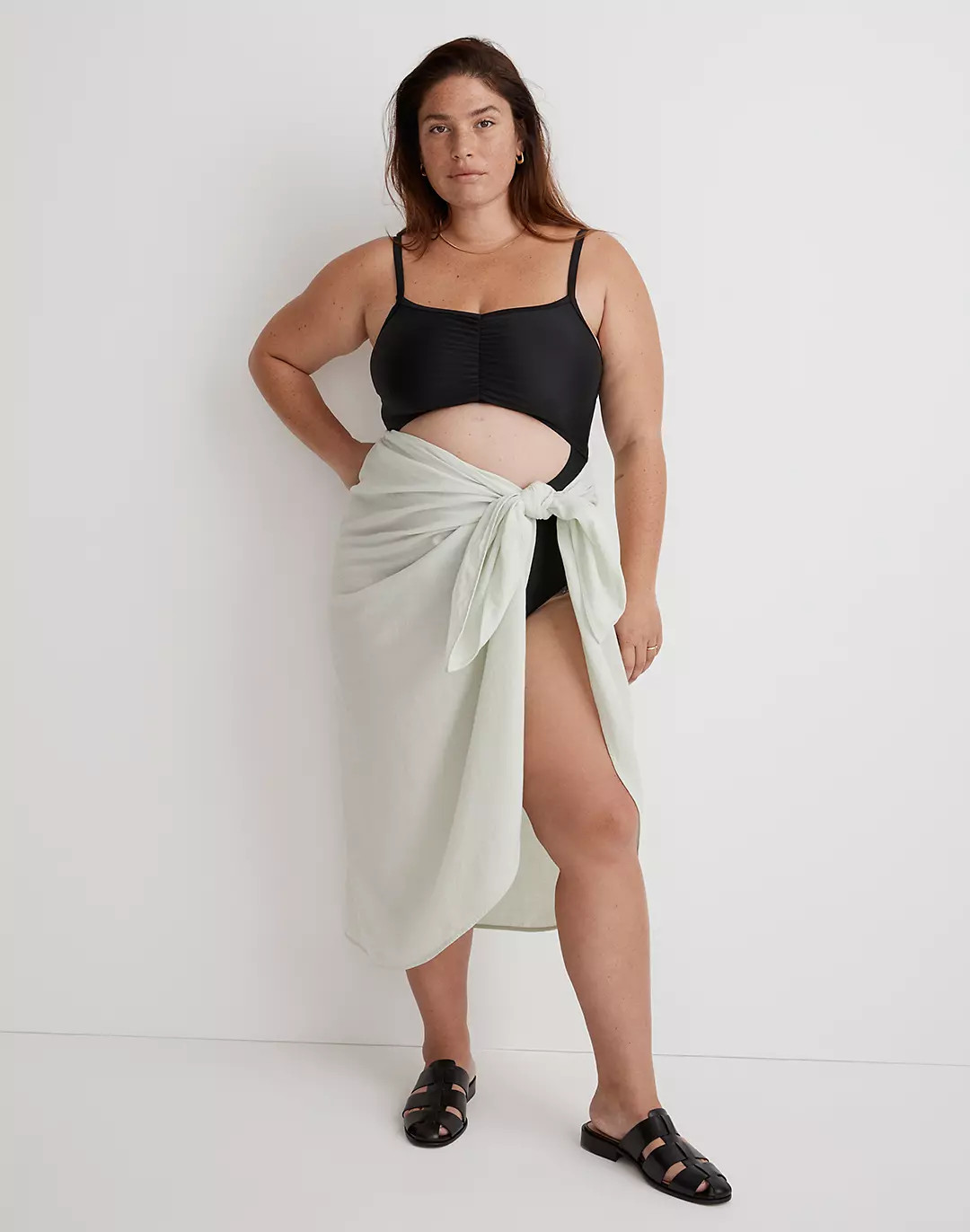 Plus Crinkle Cotton Sarong | Madewell