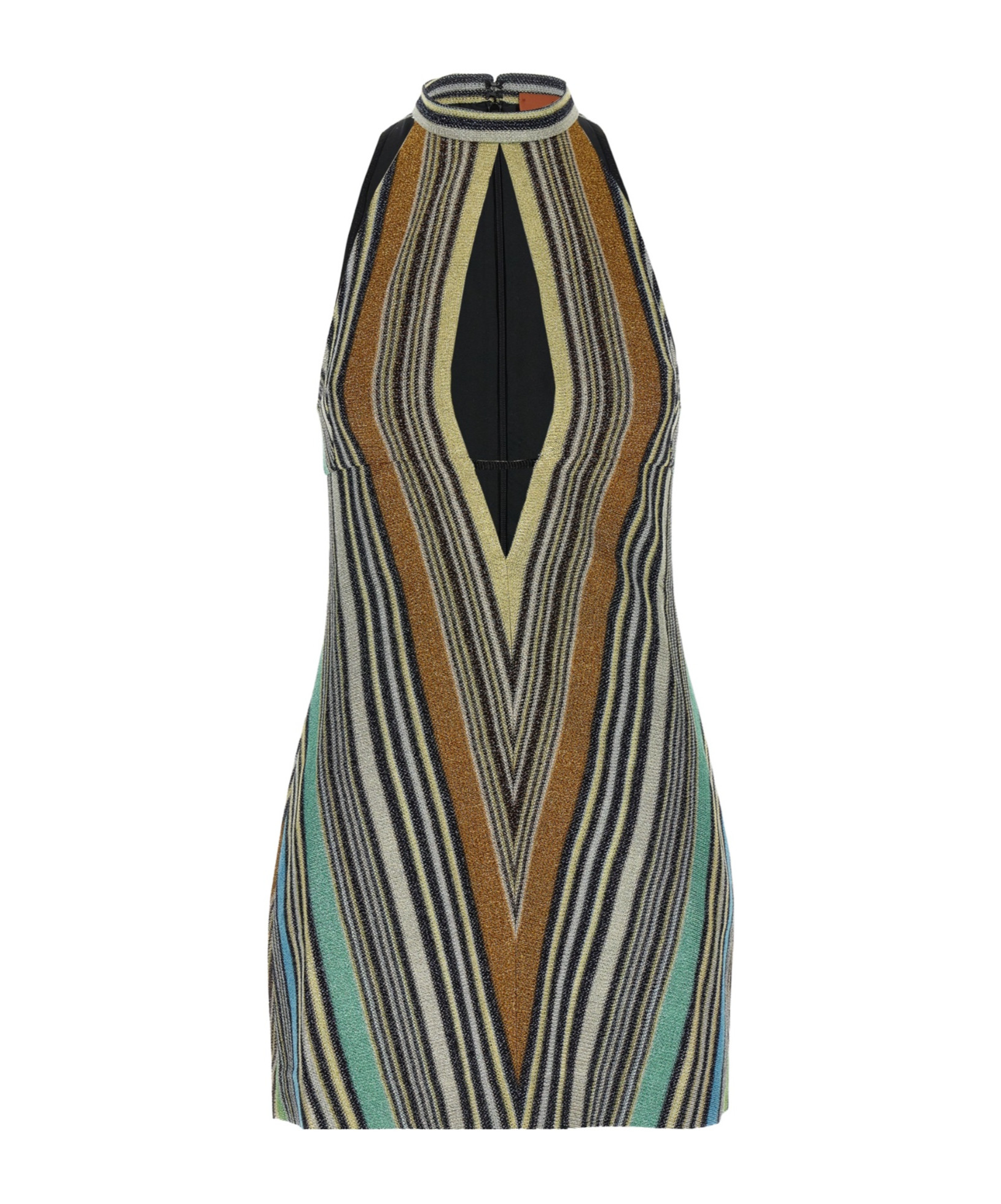 Missoni Striped Cut-Out Sleeveless Mini Dress | Senser US