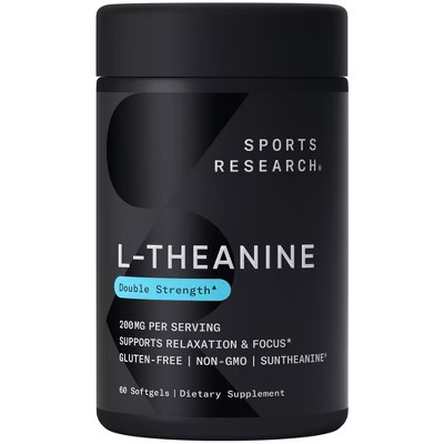 Sports Research L-theanine, 200 mg, 60 Softgels, Sports Nutrition Supplements | Target