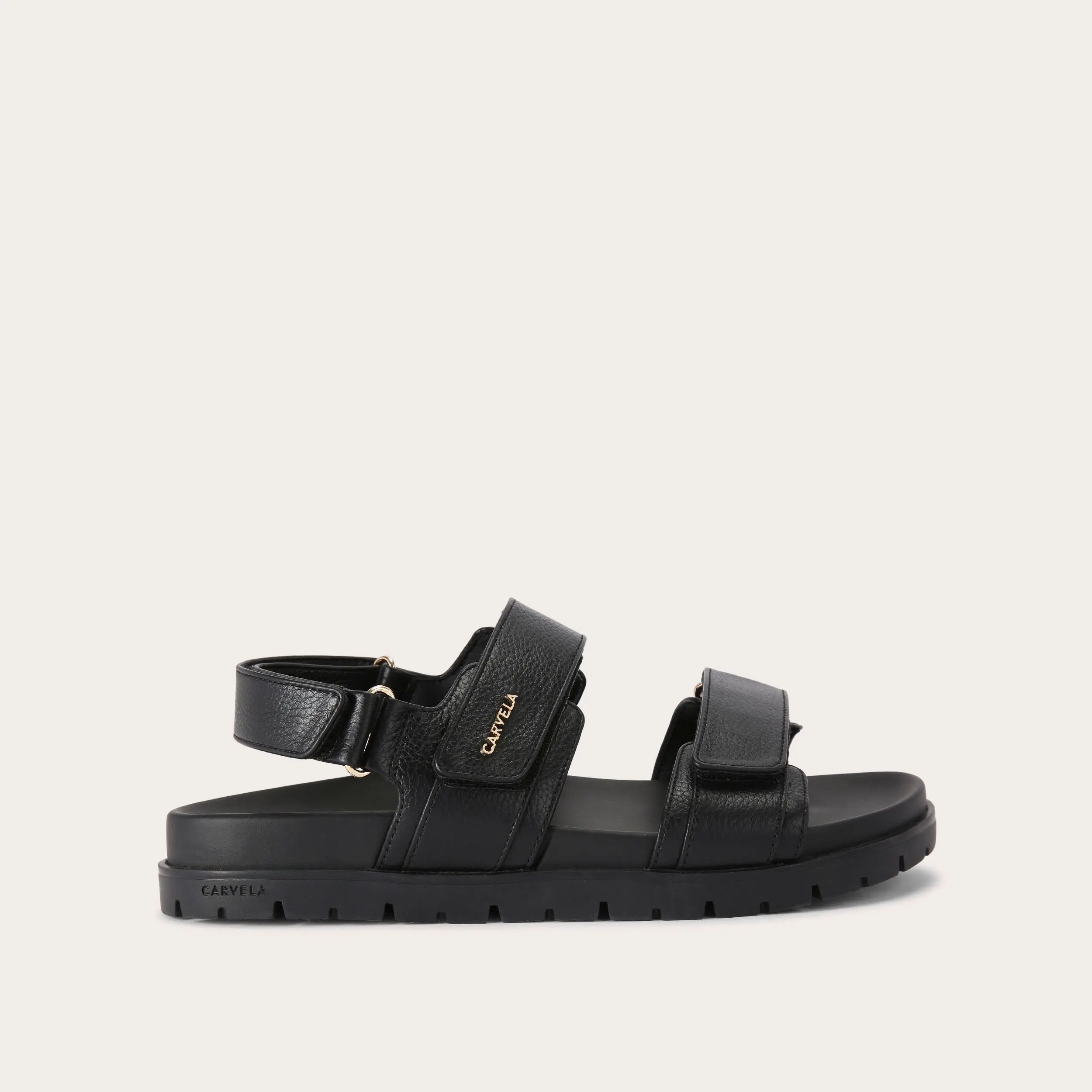 FAME Black Velcro Sandal by CARVELA | Carvela