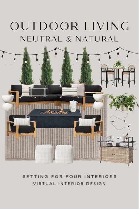Outdoor furniture and decor

Organic modern, transitional, farmhouse, earthy, neutral, natural, outdoor sectional sofa, outdoor chairs, outdoor bar cart, outdoor bar set, outdoor faux cedar trees, outdoor rug, black, white, beige, brown, string lights, pouf ottoman, outdoor pillows, outdoor area rug, Target, Amazon home, Amazon finds, Crate & Barrel, Walmart, founditonamazon 

#LTKsalealert #LTKhome #LTKfindsunder50