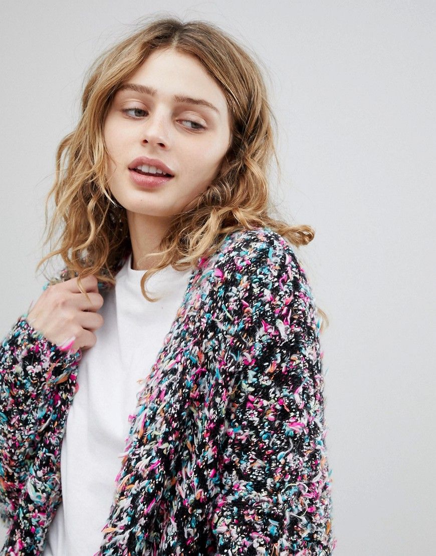 ASOS DESIGN oversized multi color cardigan - Multi | ASOS US