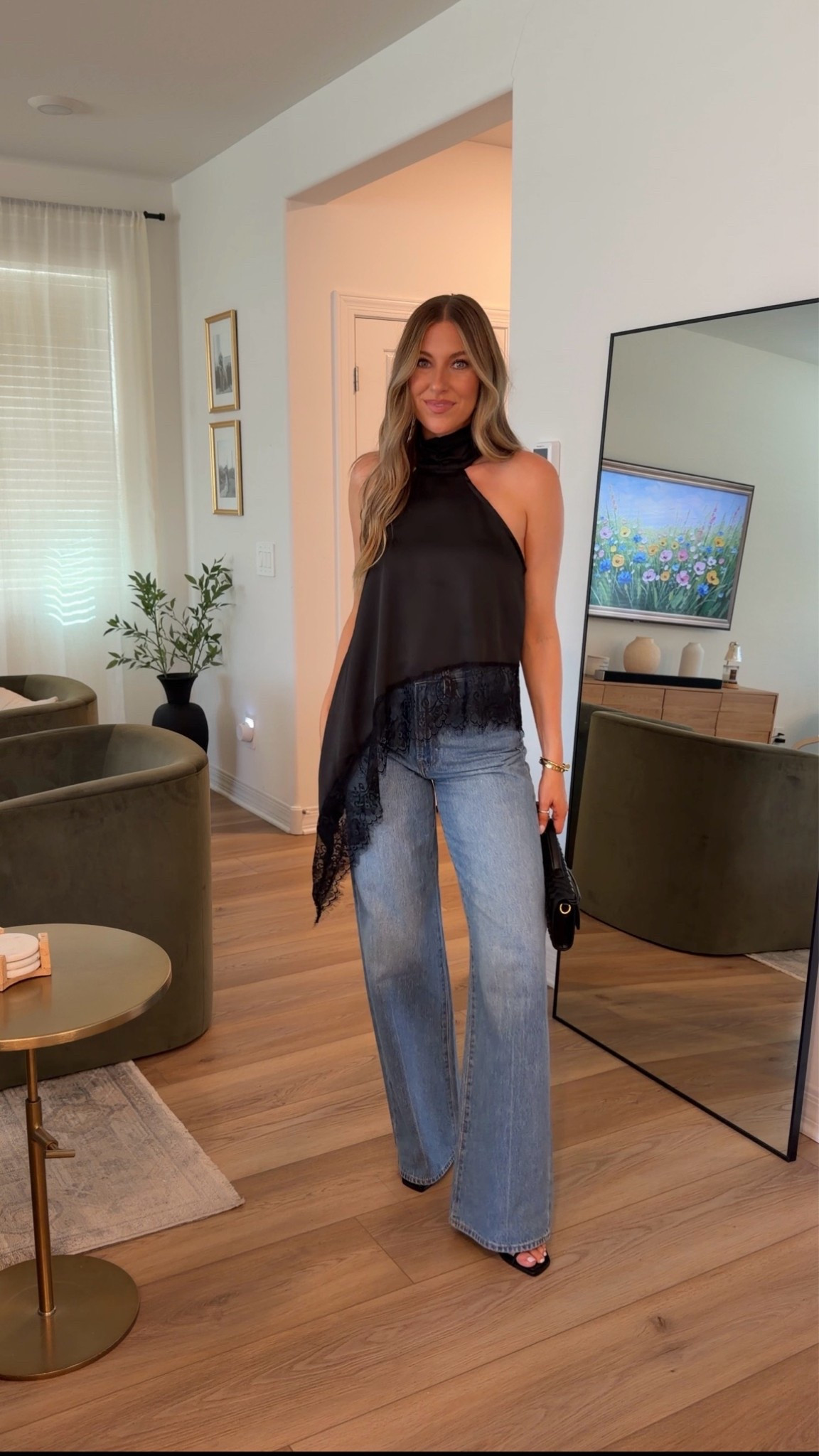 Date night outfit! Wearing a small in the top and 27 in the jeans

#LTKootd