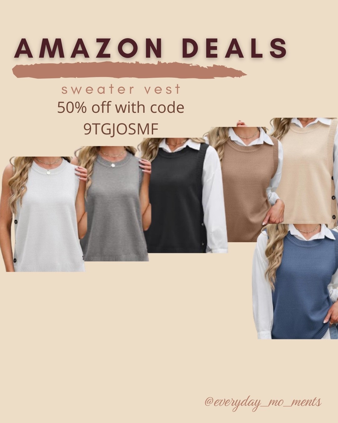Only $10 ends 8/22

Amazon fashion
Amazon deals
Sweater vest
Workwear
Teacher outfit

#LTKSaleAlert