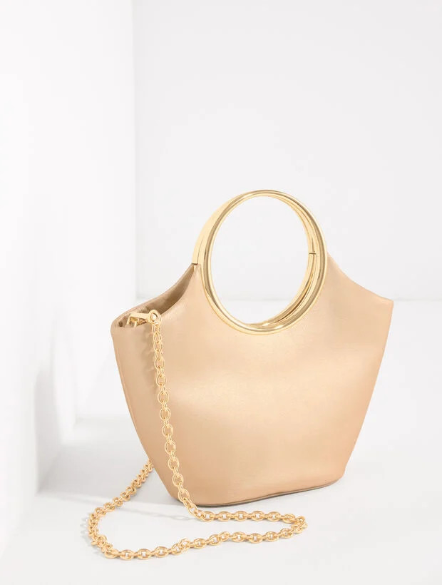 Ring Handle Nappa Crossbody Bag | Talbots