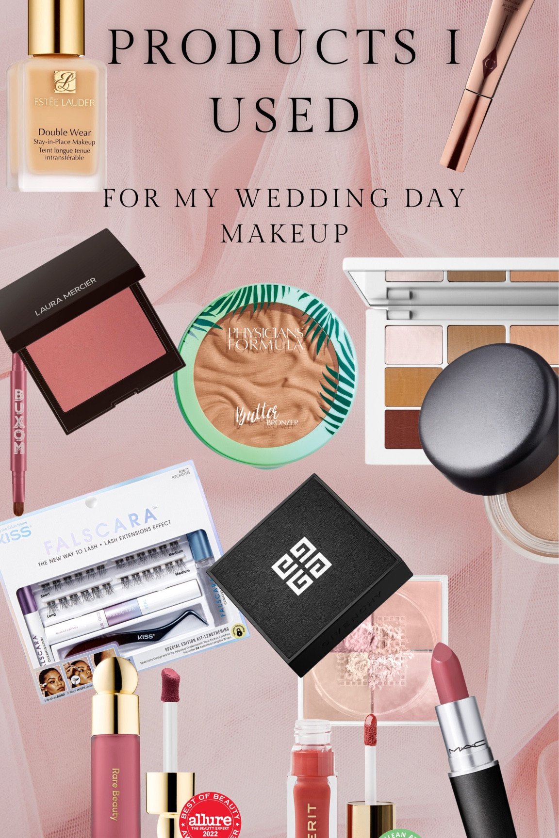 All the products I used for my wedding day look!

#LTKwedding #LTKbeauty