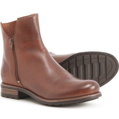 Taos Footwear Zip It Lined Boots- Leather (For Women) | Sierra