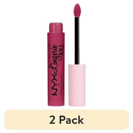 (2 pack) NYX Professional Makeup Lip Lingerie XXL Smooth Matte Liquid Lipstick 16hr Longwear Staying Juicy 0.13 fl oz | Walmart (US)