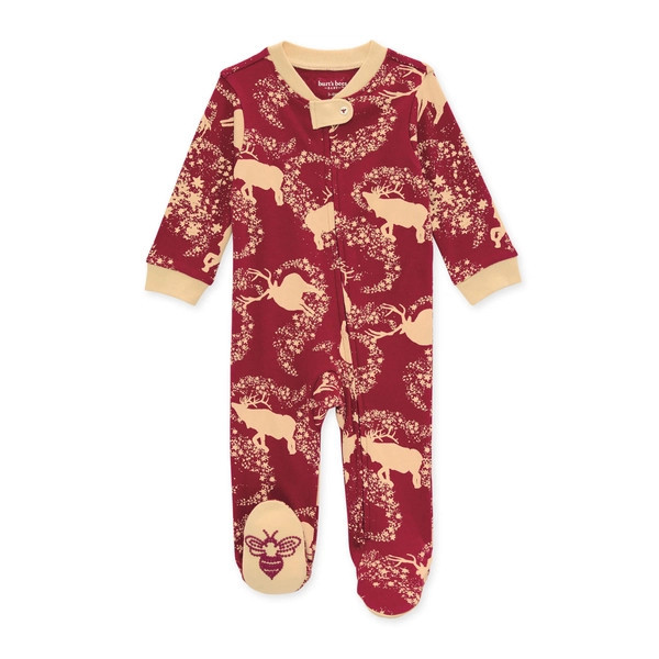 Starry Reindeer Organic Cotton Pajamas | Burts Bees Baby