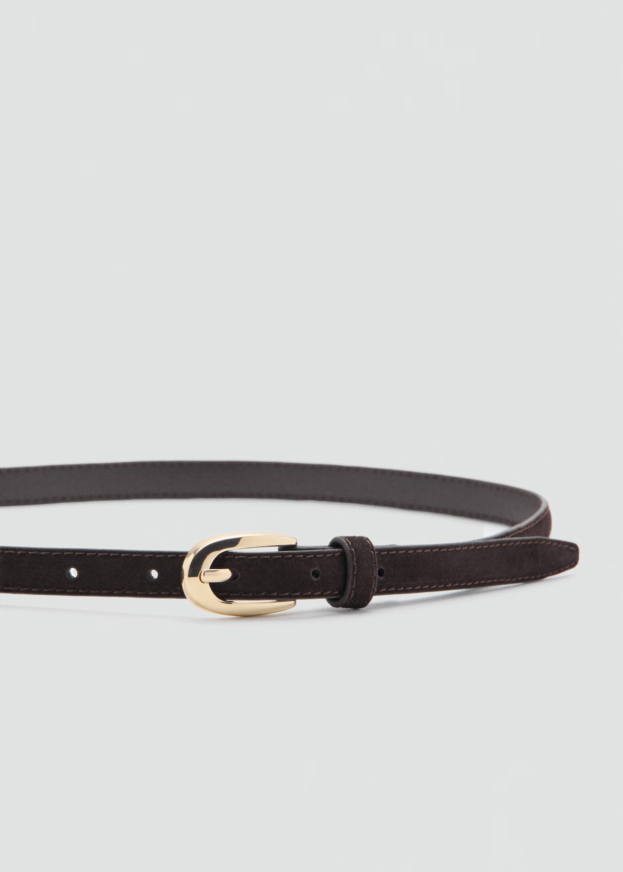 Thin suede leather belt - Women | MANGO United Kingdom | MANGO (UK)