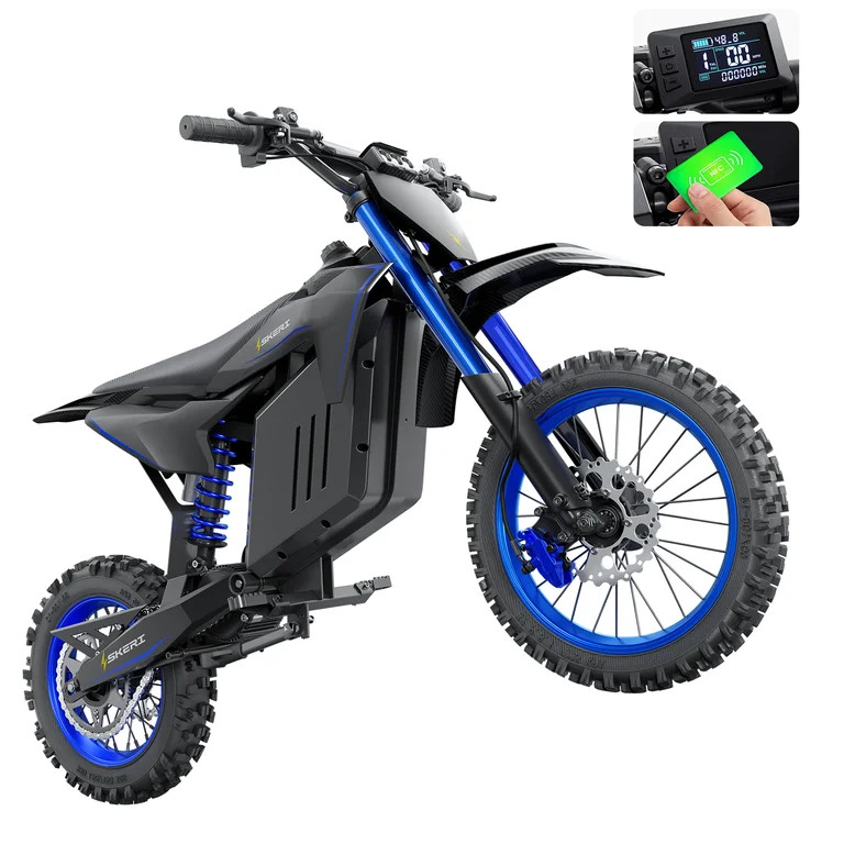 Skeri Electric-Bike for Teens Adults, 14"/12" Fat Tire 2000W (Peak 3200W) Electric-Motorcycle wit... | Walmart (US)