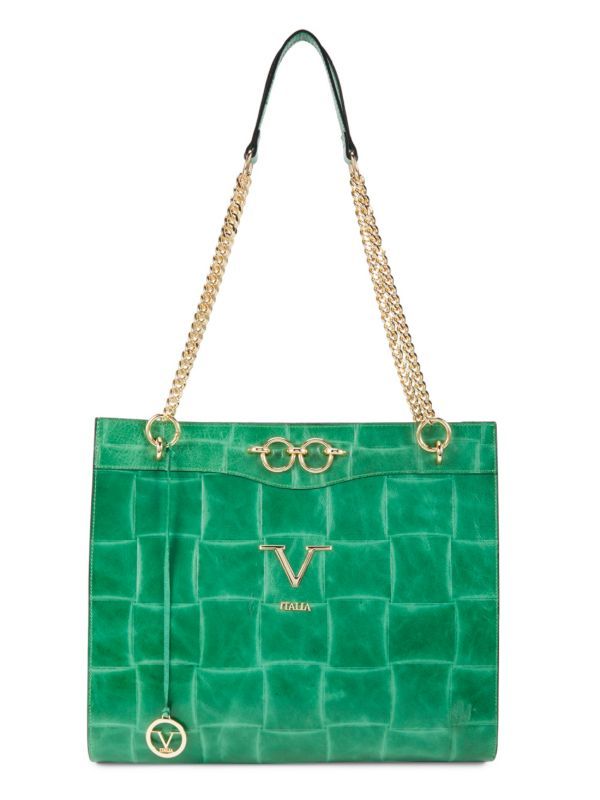 Registered Trademark of Versace 19.69 Leather & Chain Tote | Saks Fifth Avenue OFF 5TH