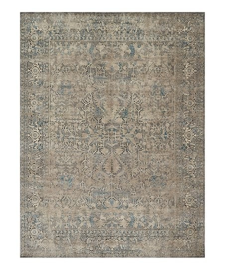 Gray & Stone Damask Millennium Rug | Zulily