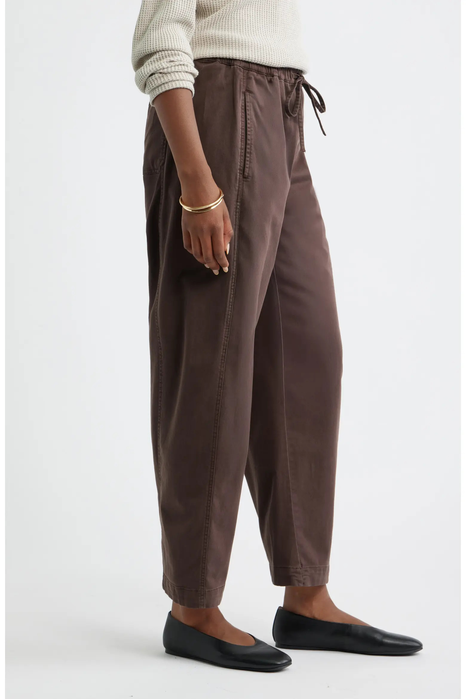 Caslon® Pull On Barrel Leg Ankle Pants (Women) | Nordstrom | Nordstrom