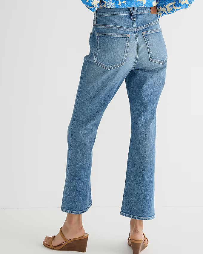 10" demi-boot crop jean in Flora wash | J. Crew US