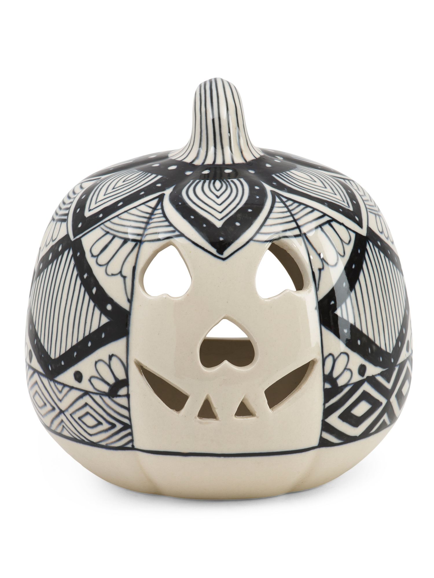 8.75in Ceramic Tea Light Jack O Lantern | TJ Maxx