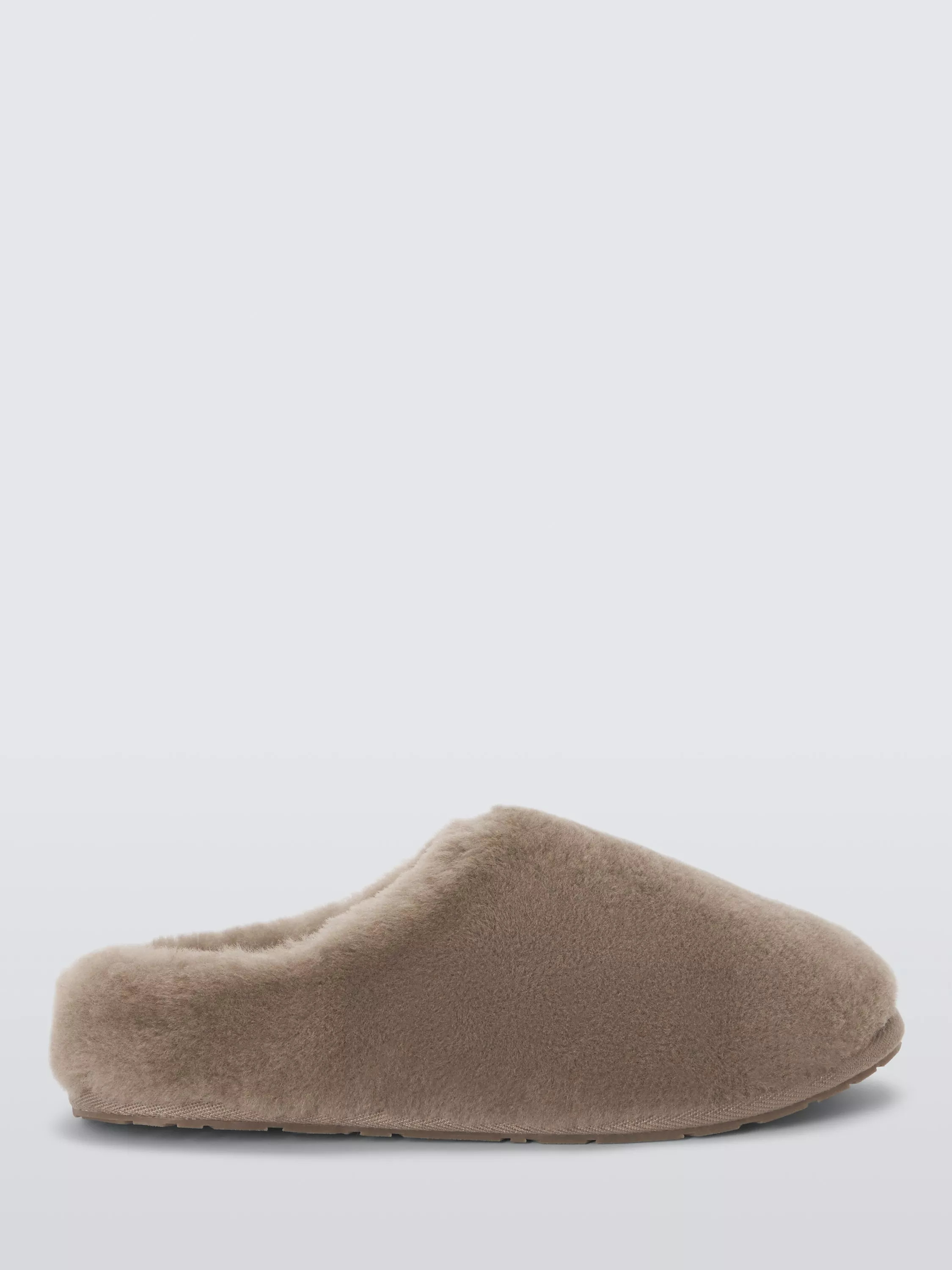 John LewisShearling Mule Slippers, Taupe, 7 | John Lewis (UK)