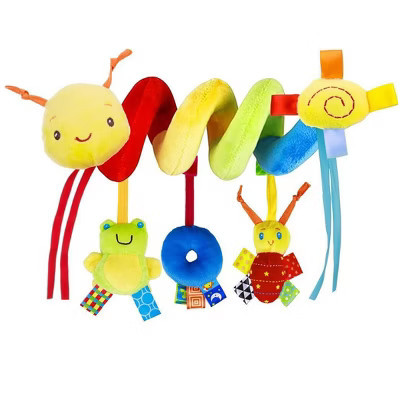 Itopfox Baby Crib Hanging Rattles Toys - Infant Worm Crib Bed Around Rattle Bell Cartoon Insect Spiral Hanging Toy for Stroller Car Seat | Target