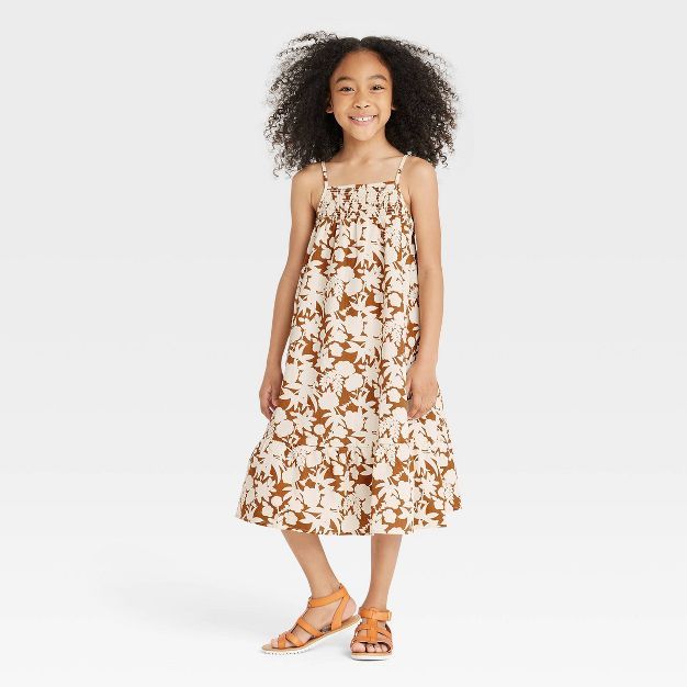 Girls' Sleeveless Maxi Dress - Cat & Jack™ Brown | Target