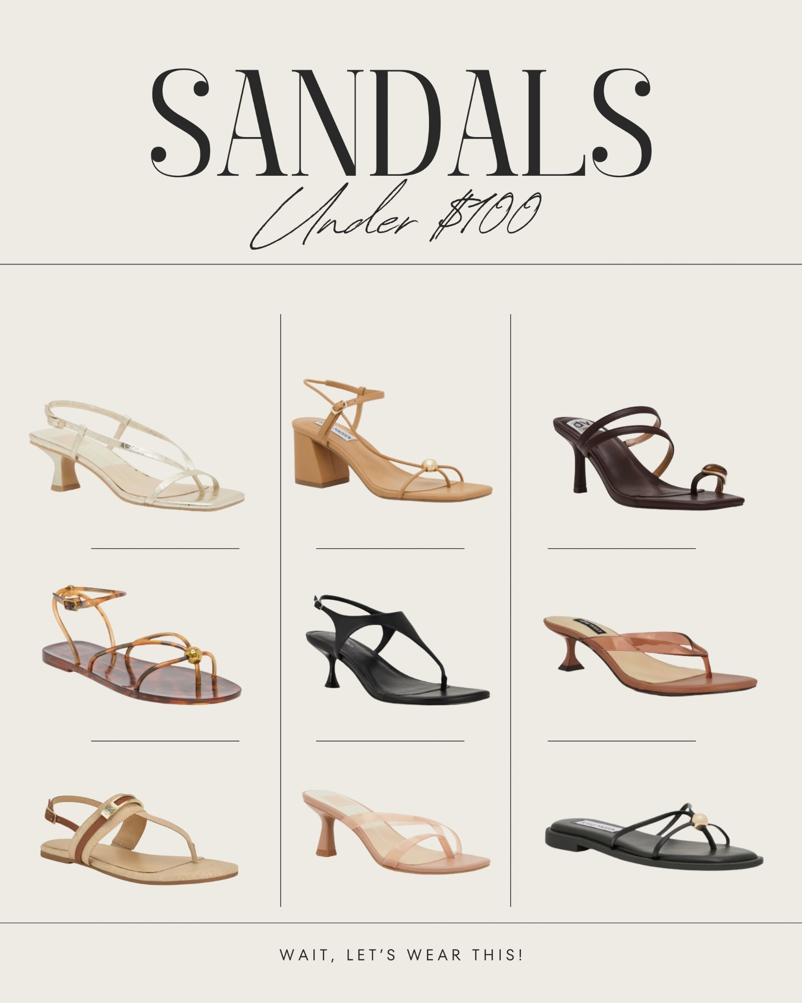 Sandals under $100🔥

#LTKootd #LTKSeasonal