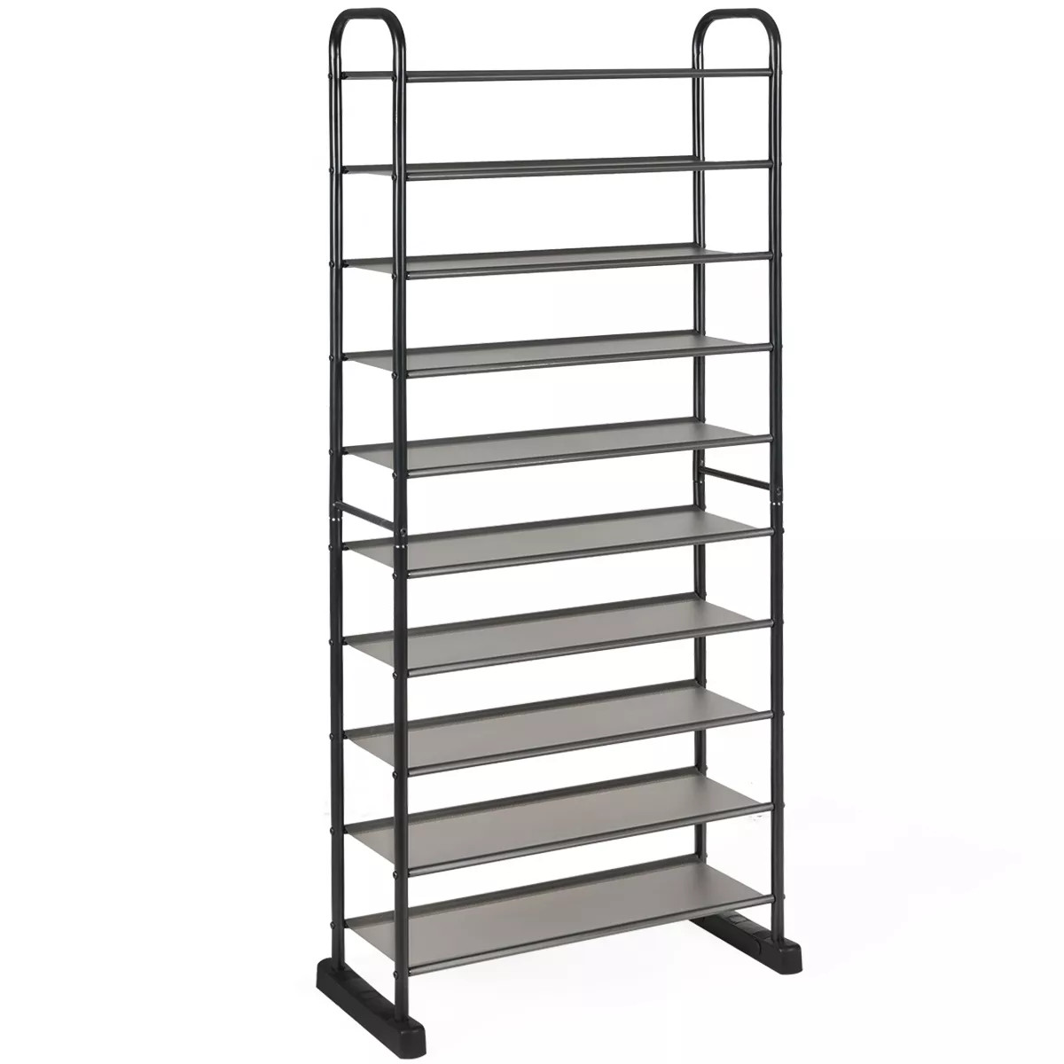 Costway 10-Tier Shoe Rack Space-saving Shoe Organizer W/Metal Frame Shoe Tower | Target