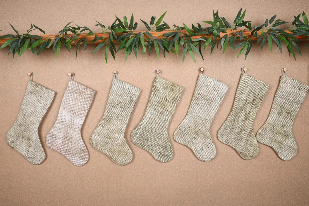 Kilim Rug Christmas Decor, Handcrafted Rug Stockings, Ethnic Holiday Socks, Handmade Kilim Rug St... | Etsy (US)