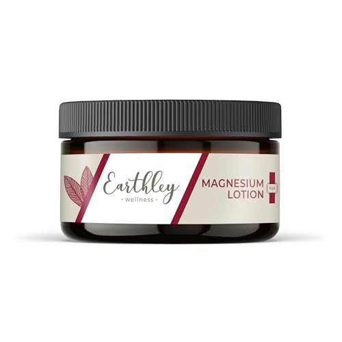 Earthley Wellness, Magnesium Lotion, Shea Butter, Mango Butter, Candelilla Wax, Lavender Scent (6oz, Regular) | Amazon (US)