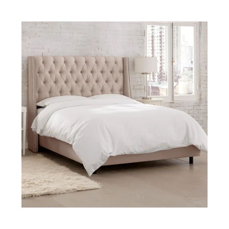 https://www.wayfair.com/Skyline-Furniture-Charlotte-Tufted-Shantung-Upholstered-Panel-Bed-SKY11681.h | Wayfair North America
