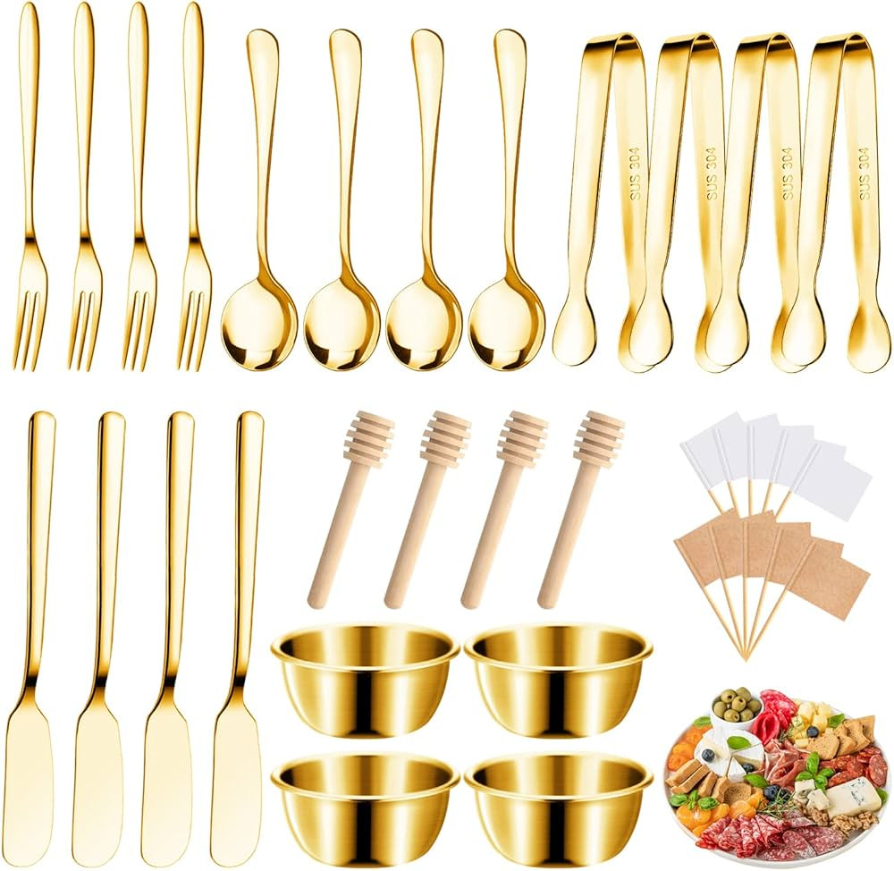 Cheese Butter Spreader Knives Set Charcuterie Board Accessories Stainless Steel Spreader Knives F... | Amazon (US)