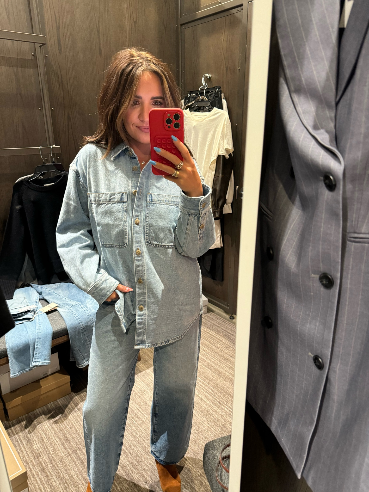 Really great denim over shirt

#LTKxNSale #LTKStyleTip #LTKSaleAlert