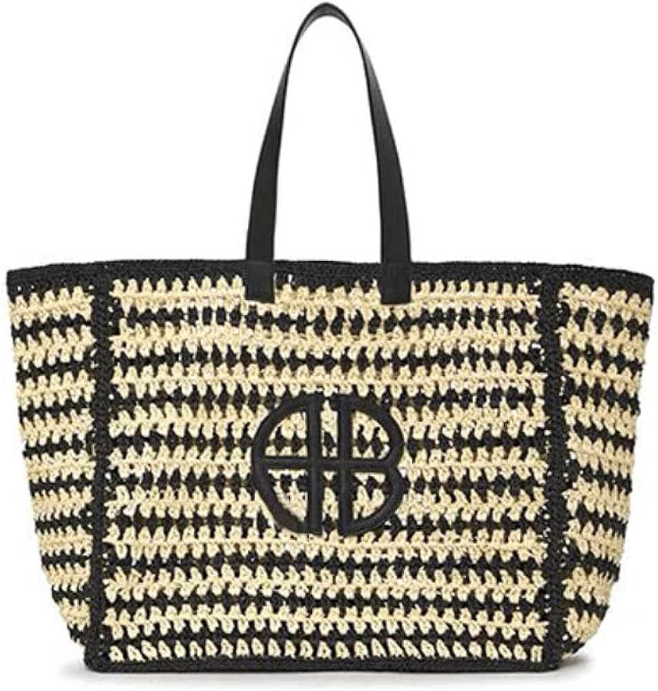 Designer Straw Beach Travel Tote Set Handwove Fish Net Bag Fashion Square Shoulder Handbag 2023 S... | Amazon (US)