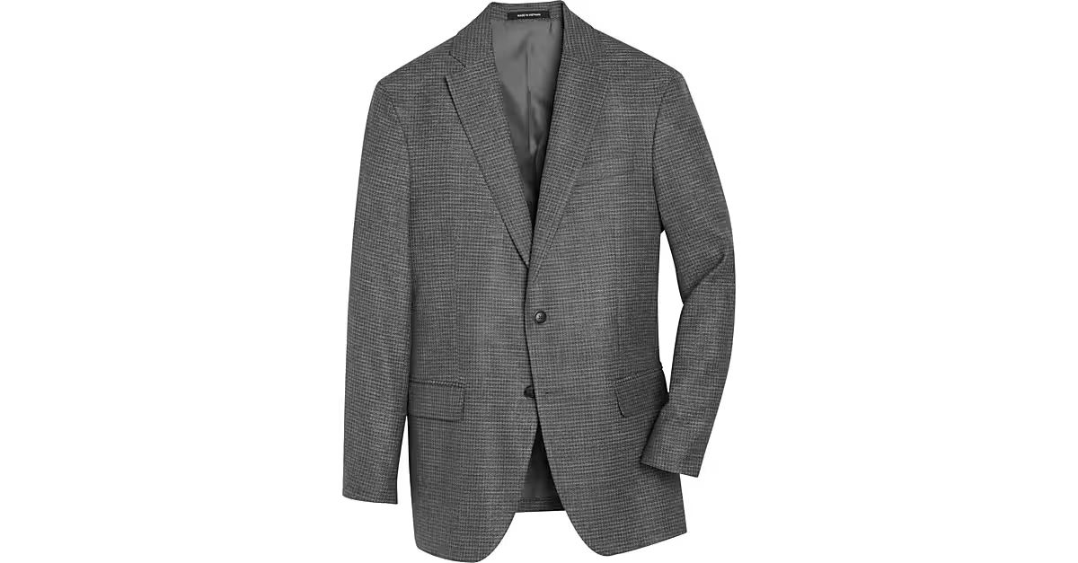 Awearness Kenneth Cole Gray Houndstooth Slim Fit Sport Coat - Men's Sport Coats | Men's Wearhouse | The Men's Wearhouse