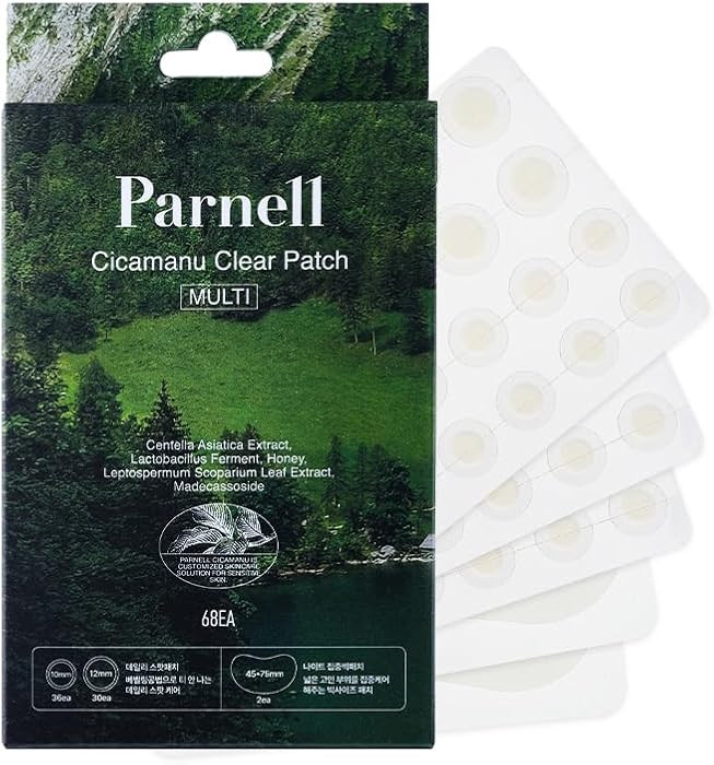 Parnell Cicamanu Clear Patch Multi | Hydrocolloid Acne Pimple Blemish Spot Stickers | Centella As... | Amazon (US)