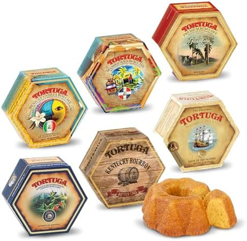 TORTUGA Provenance Rum Cake Variety Pack – 4 oz. - 6 Pack - The Perfect Premium Gourmet Gift fo... | Amazon (US)
