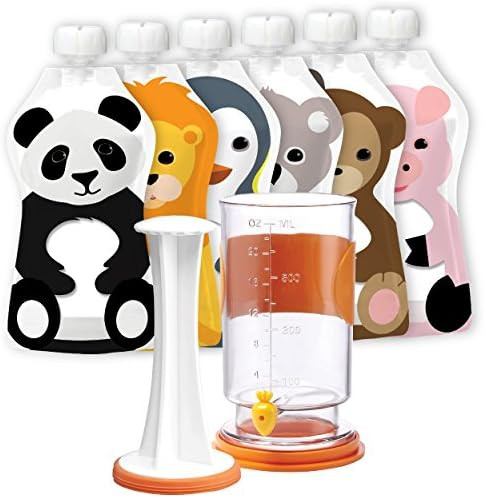 Squooshi Filling Station Baby Food Pouch Maker + 6 Large 5 oz Pouches… | Amazon (US)