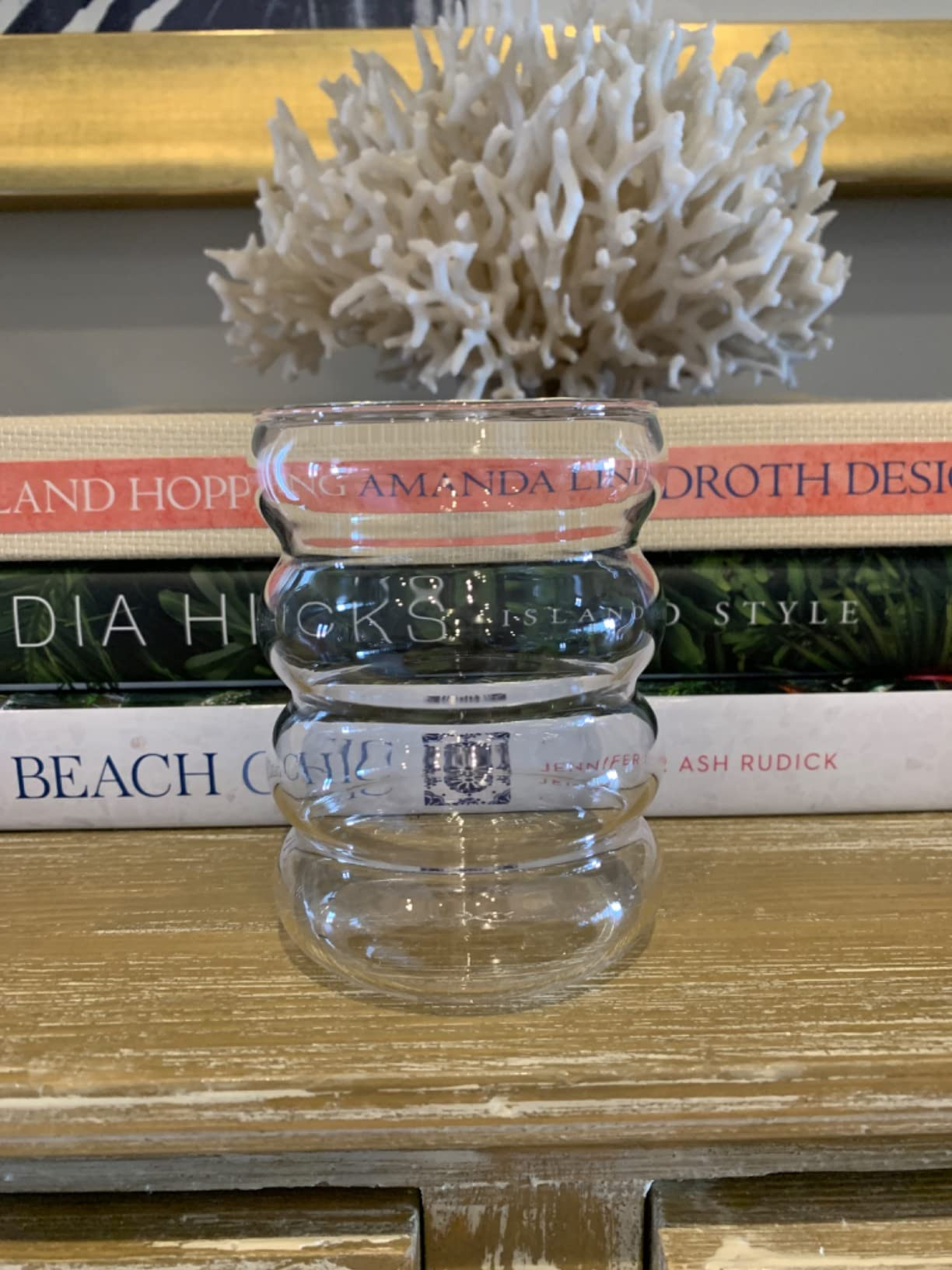 Peyan Ribbed Glassware,1 Pcs Ripple Glass Cup,10 oz Clear Creative Drinking Glasses,Beverage Cups... | Amazon (US)