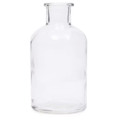 Farmlyn Creek 6 Pack Glass Bottles, Vintage Style Pharmacy Bottles, Home Décor, 2.5 x 4.8 in | Target