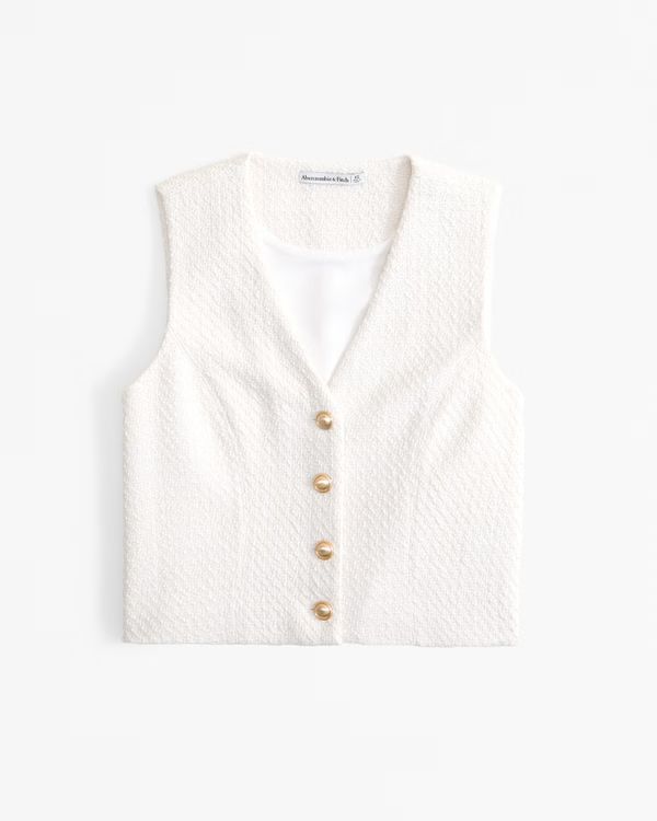 Tweed Vest Set Top | Abercrombie & Fitch (US)