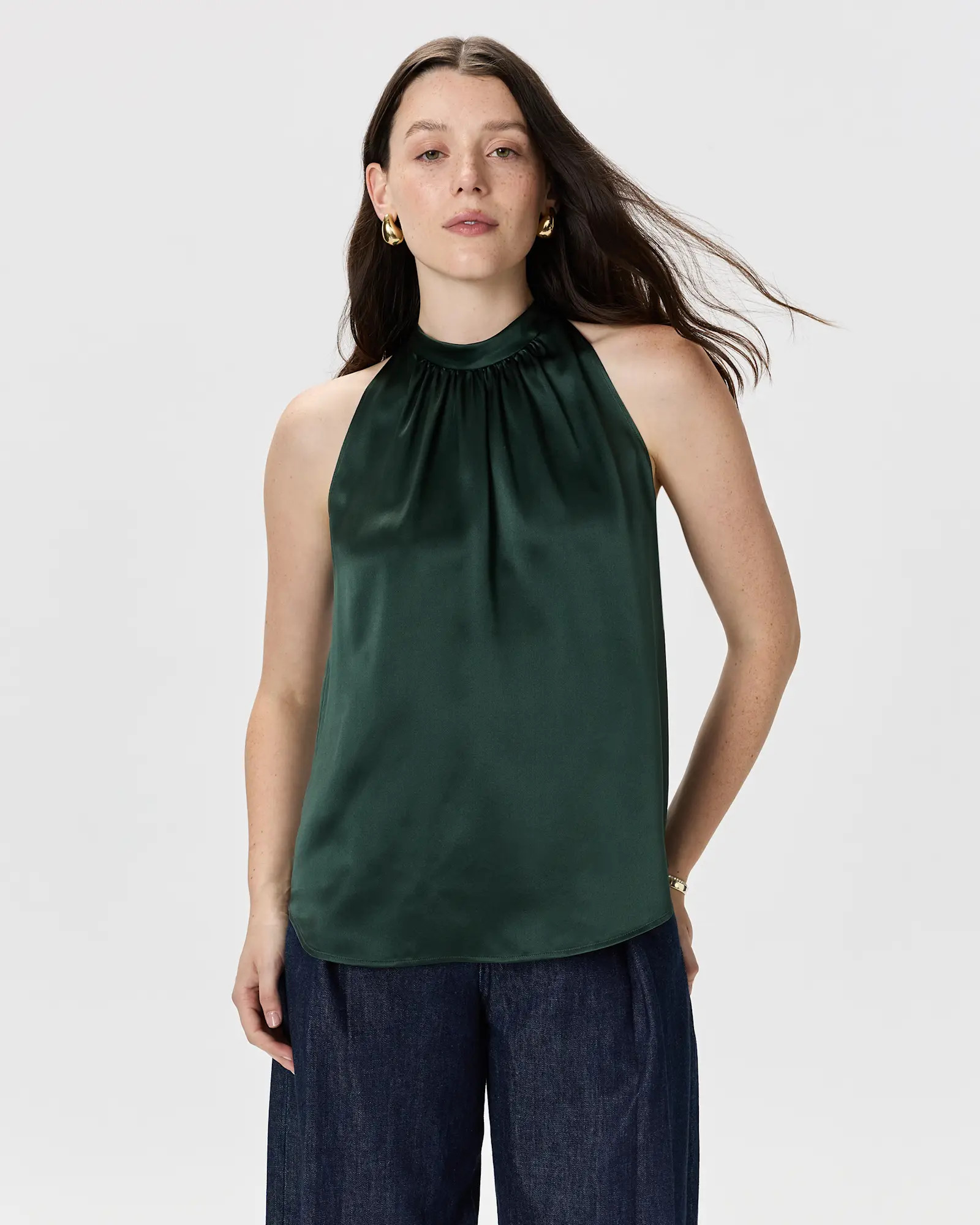 100% Washable Silk Halter Top | Quince